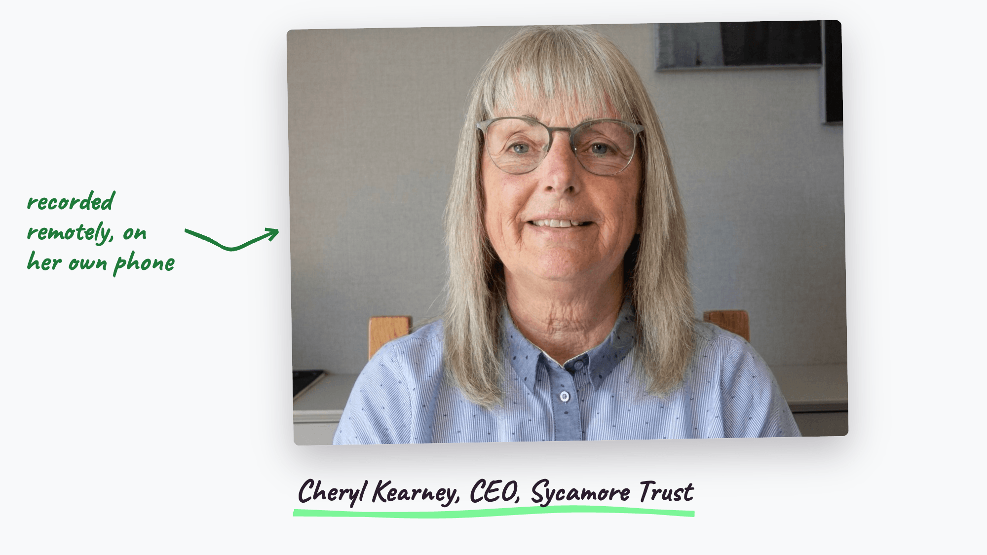 Cheryl Kearney during her interview